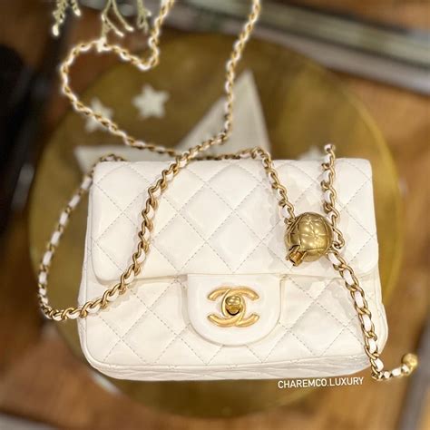 chanel mini flap bag white gold|chanel mini flap bags sale.